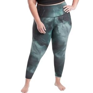 ATHLETA Plus Size Elation Marine Dark Marble Printed 7/8 Tight Leggings NWOT